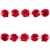 Тесьма плетеная "Рюш", упак. 9,14 м, цвет красный - купить в Воткинске. Цена: 46.82 руб.