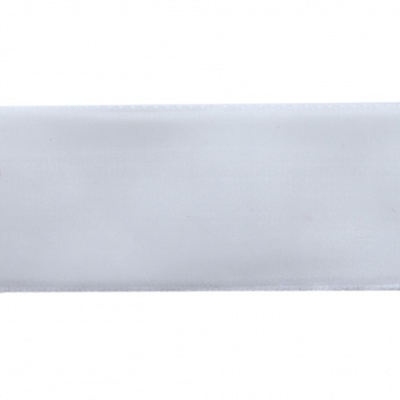 Лента бархатная нейлон, шир.25 мм, (упак. 45,7м), цв.01-белый - купить в Воткинске. Цена: 981.09 руб.