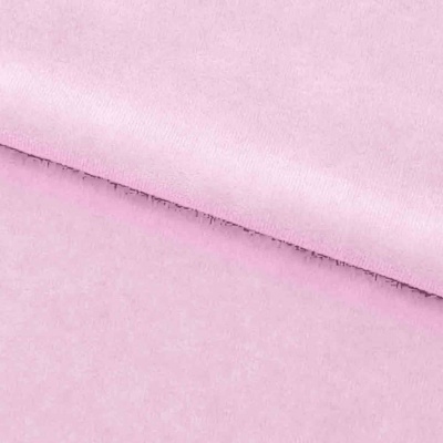 Велюр JS LIGHT 1, 220 гр/м2, шир.150 см, (3,3 м/кг), цвет бл.розовый - купить в Воткинске. Цена 1 055.34 руб.