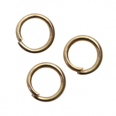 Кольцо  соединительное для бижутерии 5 мм, цв.-золото - купить в Воткинске. Цена: 0.44 руб.