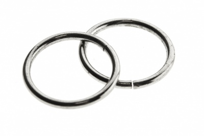 Кольцо металлическое d-15 мм, цв.-никель - купить в Воткинске. Цена: 2.45 руб.