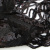 Трикотажное полотно с пайетками, шир.130 см, #311-бахрома чёрная - купить в Воткинске. Цена 1 183.35 руб.