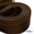 Регилиновая лента, шир.100мм, (уп.25 ярд), цв.- коричневый - купить в Воткинске. Цена: 694.13 руб.