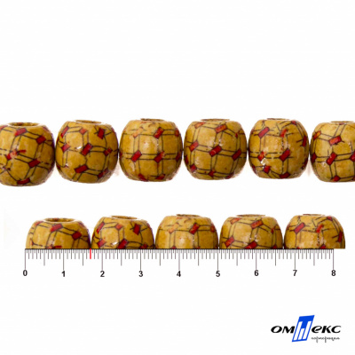 0189-Бусины деревянные "ОмТекс", 17 мм, упак.50+/-3шт - купить в Воткинске. Цена: 83.66 руб.