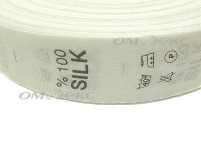 Состав и уход за тк.100% Silk (1000 шт) - купить в Воткинске. Цена: 520.46 руб.