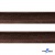 Кант атласный 074, шир. 12 мм (в упак. 65,8 м), цвет коричневый - купить в Воткинске. Цена: 237.16 руб.