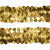 Тесьма с пайетками D16, шир. 30 мм/уп. 25+/-1 м, цвет золото - купить в Воткинске. Цена: 1 087.39 руб.