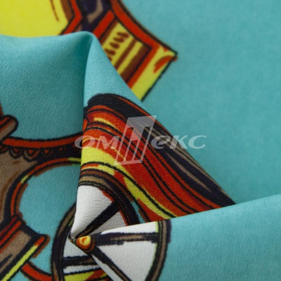 Плательная ткань "Фламенко" 16.2, 80 гр/м2, шир.150 см, принт этнический - купить в Воткинске. Цена 241.49 руб.