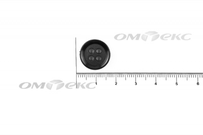 51400/15 мм (4 пр) черные пуговицы - купить в Воткинске. Цена: 0.67 руб.
