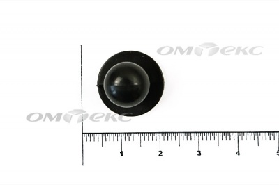 Пуговица поварская "Пукля", 10 мм, цвет чёрный - купить в Воткинске. Цена: 2.03 руб.