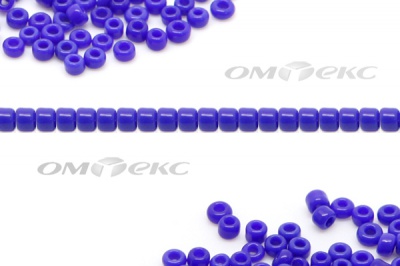 Бисер (ОS) 11/0 ( упак.100 гр) цв.48 - синий - купить в Воткинске. Цена: 48 руб.