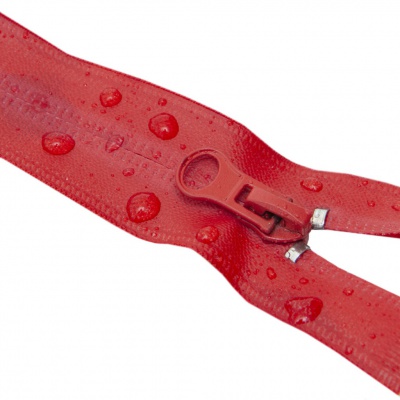 Молния водонепроницаемая PVC Т-7, 90 см, разъемная, цвет (820) красный - купить в Воткинске. Цена: 61.18 руб.