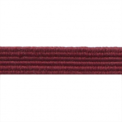 Резиновые нити с текстильным покрытием, шир. 6 мм ( упак.30 м/уп), цв.- 88-бордо - купить в Воткинске. Цена: 155.22 руб.
