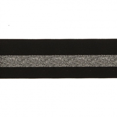 #2/6-Лента эластичная вязаная с рисунком шир.52 мм (45,7+/-0,5 м/бобина) - купить в Воткинске. Цена: 69.33 руб.