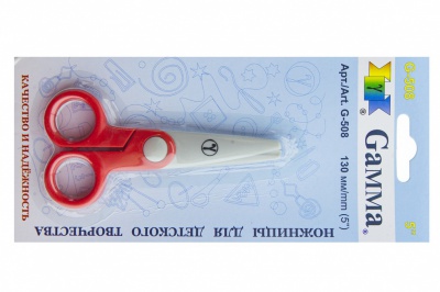 Ножницы G-508 детские 130 мм - купить в Воткинске. Цена: 118.32 руб.