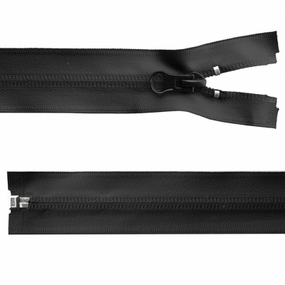 Молния водонепроницаемая PVC Т-7, 100 см, разъемная, цвет чёрный - купить в Воткинске. Цена: 61.89 руб.