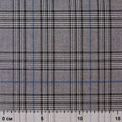Ткань костюмная "Клер" 80% P, 16% R, 4% S, 200 г/м2, шир.150 см,#3 цв-серый/синий - купить в Воткинске. Цена 412.02 руб.