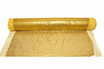 Сетка с пайетками №6, 188 гр/м2, шир.130см, цвет золото - купить в Воткинске. Цена 371.02 руб.