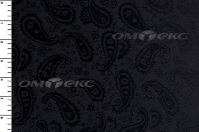 Ткань подкладочная жаккард Р14098, чёрный, 85 г/м2, шир. 150 см, 230T - купить в Воткинске. Цена 166.45 руб.