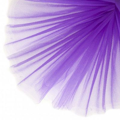 Фатин матовый 16-85, 12 гр/м2, шир.300см, цвет фиолетовый - купить в Воткинске. Цена 96.31 руб.