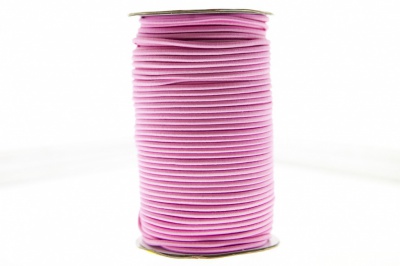 0370-1301-Шнур эластичный 3 мм, (уп.100+/-1м), цв.141- розовый - купить в Воткинске. Цена: 459.62 руб.