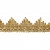 Тесьма металлизированная 0384-0240, шир. 40 мм/уп. 25+/-1 м, цвет золото - купить в Воткинске. Цена: 490.74 руб.