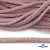 Шнур плетеный d-6 мм круглый, 70% хлопок 30% полиэстер, уп.90+/-1 м, цв.1087-розовый - купить в Воткинске. Цена: 588 руб.