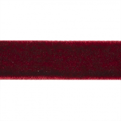 Лента бархатная нейлон, шир.12 мм, (упак. 45,7м), цв.240-бордо - купить в Воткинске. Цена: 396 руб.