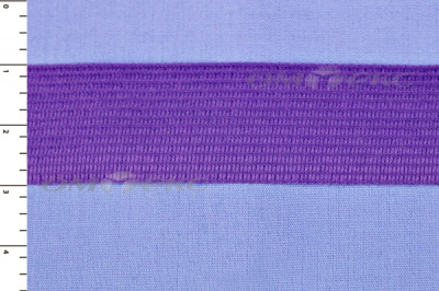 Окантовочная тесьма №0225, шир. 22 мм (в упак. 100 м), цвет фиолет - купить в Воткинске. Цена: 271.60 руб.