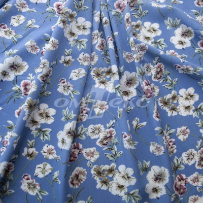 Плательная ткань "Фламенко" 12.1, 80 гр/м2, шир.150 см, принт растительный - купить в Воткинске. Цена 241.49 руб.