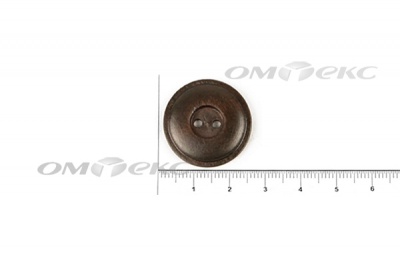 Пуговица деревянная круглая №54 (25мм) - купить в Воткинске. Цена: 4.12 руб.