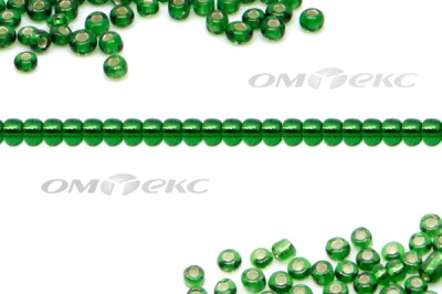 Бисер (SL) 11/0 ( упак.100 гр) цв.27В - зелёный - купить в Воткинске. Цена: 53.34 руб.