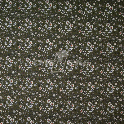 Плательная ткань "Фламенко" 11.2, 80 гр/м2, шир.150 см, принт растительный - купить в Воткинске. Цена 259.21 руб.