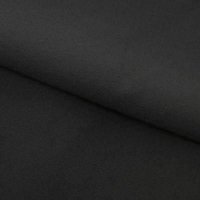 Костюмная ткань "Элис", 200 гр/м2, шир.150см, цвет чёрный - купить в Воткинске. Цена 303.10 руб.