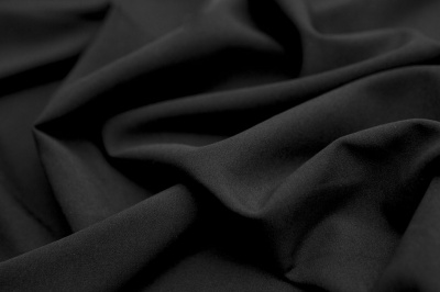 Костюмная ткань с вискозой "Флоренция", 195 гр/м2, шир.150см, цвет чёрный - купить в Воткинске. Цена 502.24 руб.