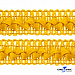 Тесьма декоративная "Самоса" 068, шир. 20 мм/уп. 33+/-1 м, цвет жёлтый