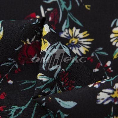 Плательная ткань "Фламенко" 6.2, 80 гр/м2, шир.150 см, принт растительный - купить в Воткинске. Цена 239.03 руб.