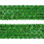 Тесьма с пайетками D4, шир. 35 мм/уп. 25+/-1 м, цвет зелёный - купить в Воткинске. Цена: 1 308.30 руб.