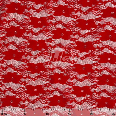 Кружевное полотно стрейч 15A61/RED, 100 гр/м2, шир.150см - купить в Воткинске. Цена 1 597.08 руб.