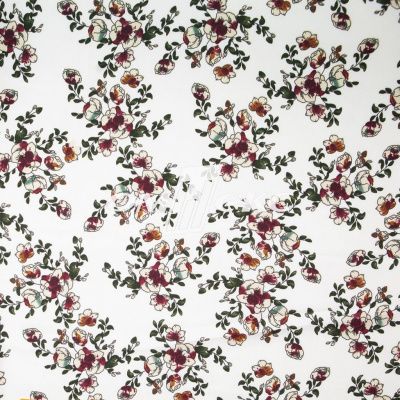Плательная ткань "Фламенко" 23.1, 80 гр/м2, шир.150 см, принт растительный - купить в Воткинске. Цена 264.56 руб.