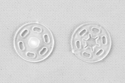 Кнопки пришивные пластиковые 15 мм, блистер 24шт, цв.-прозрачные - купить в Воткинске. Цена: 68.79 руб.