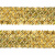 Тесьма с пайетками D16, шир. 35 мм/уп. 25+/-1 м, цвет золото - купить в Воткинске. Цена: 1 281.60 руб.