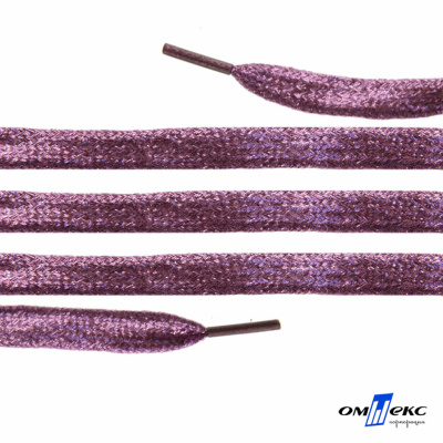 Шнурки #107-01, плоские 130 см, цв.розовый металлик - купить в Воткинске. Цена: 35.45 руб.