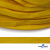 Шнур плетеный (плоский) d-12 мм, (уп.90+/-1м), 100% полиэстер, цв.269 - жёлтый - купить в Воткинске. Цена: 8.62 руб.