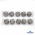119-01 Кнопки пришивные декоративные металл 21 мм, цв.-никель - купить в Воткинске. Цена: 21.54 руб.