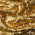 Трикотажное полотно, Сетка с пайетками,188 гр/м2, шир.140 см, цв.-тем.золото (#51) - купить в Воткинске. Цена 505.15 руб.