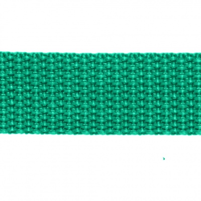 Стропа текстильная, шир. 25 мм (в нам. 50+/-1 ярд), цвет яр.зелёный - купить в Воткинске. Цена: 397.52 руб.