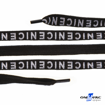 Шнурки #107-06, плоские 130 см, "СENICE" , цв.чёрный - купить в Воткинске. Цена: 23.03 руб.