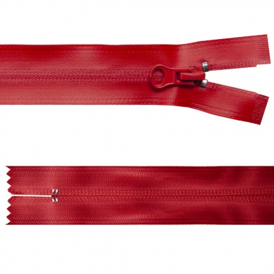Молния водонепроницаемая PVC Т-7, 20 см, неразъемная, цвет (820)-красный - купить в Воткинске. Цена: 21.56 руб.