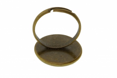 Заготовка для рукоделия металлическая фигурная для кольца 15мм - купить в Воткинске. Цена: 7.44 руб.